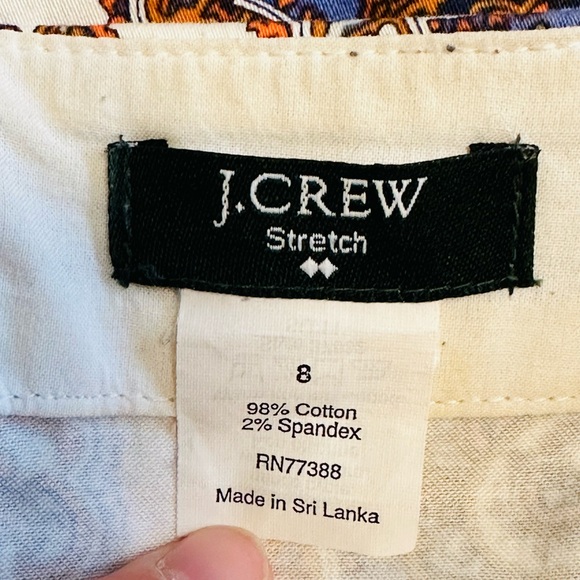J Crew Paisley Print Pencil Skirt Sz 8 - Picture 5 of 6